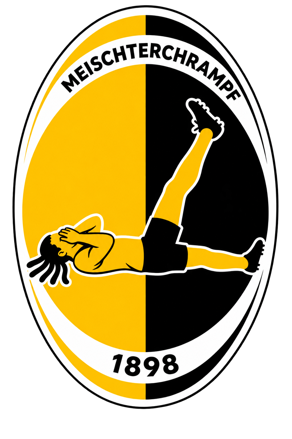 Meischterchrampf Podcast - Vereinswappen im Stil BSC YB, gegründet 1898