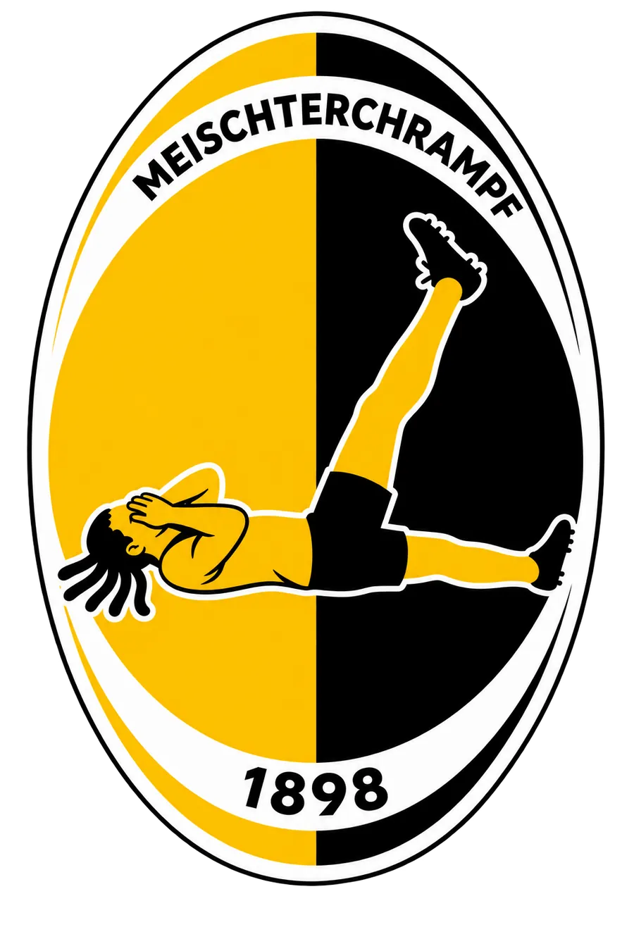 Meischterchrampf Podcast – Vereinswappen im Stil BSC YB, gegründet 1898